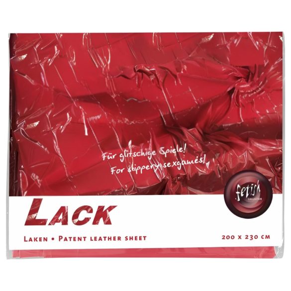 Lackbettlaken - 200x230cm (rot)