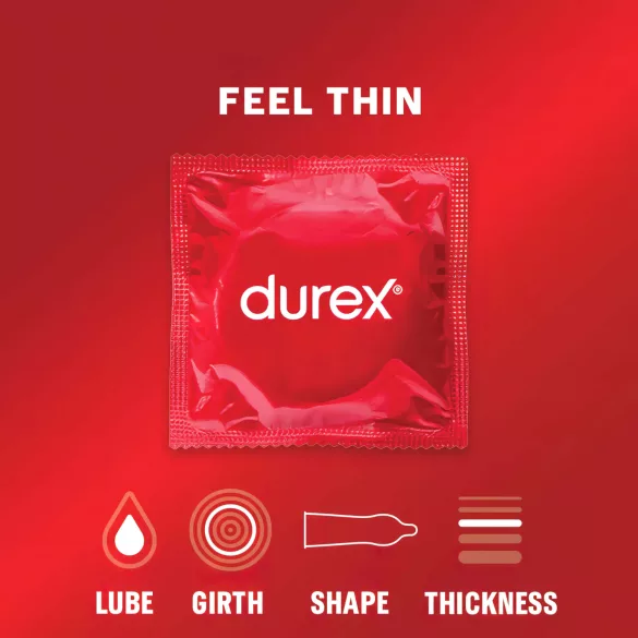 Durex Feel Thin - Hautnahes Gefühl Kondom (3 Stk.)