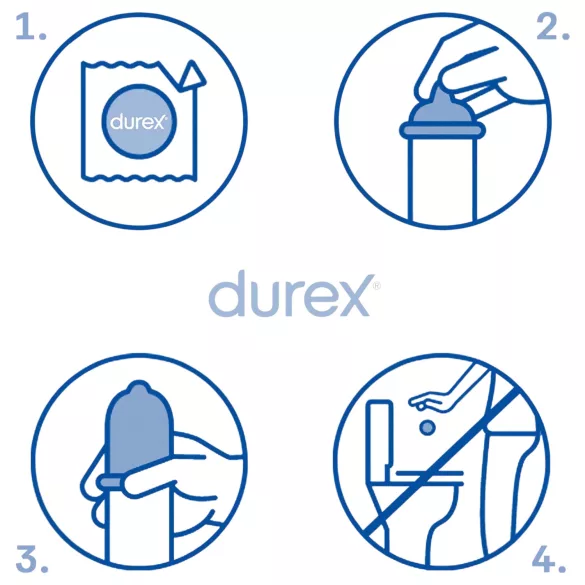 Durex Feel Thin - realitätsnahes Gefühl Kondome (3 Stk.)
