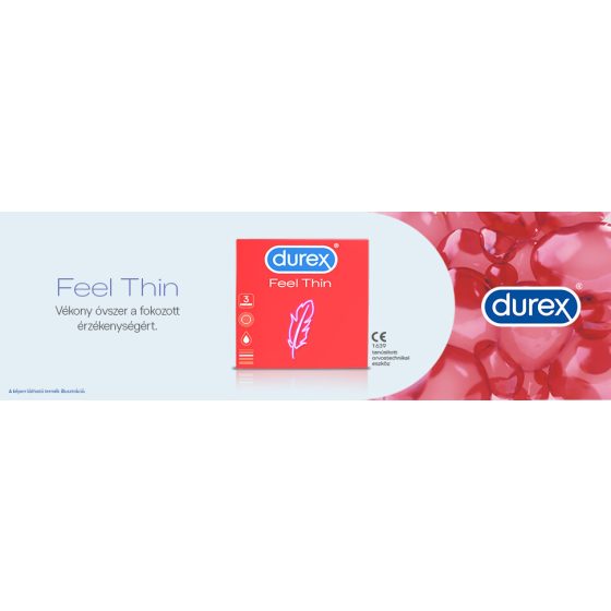 Durex Feel Thin - Realistisches Gefühl Kondom (3er Pack)