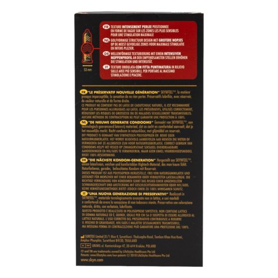 Manix SKYN Intense - Latexfreies, perlgenopptes Kondom (10 Stück)