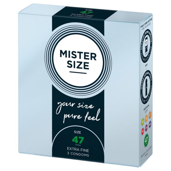 Mister Size dünnes Kondom - 47mm (3 Stk.)