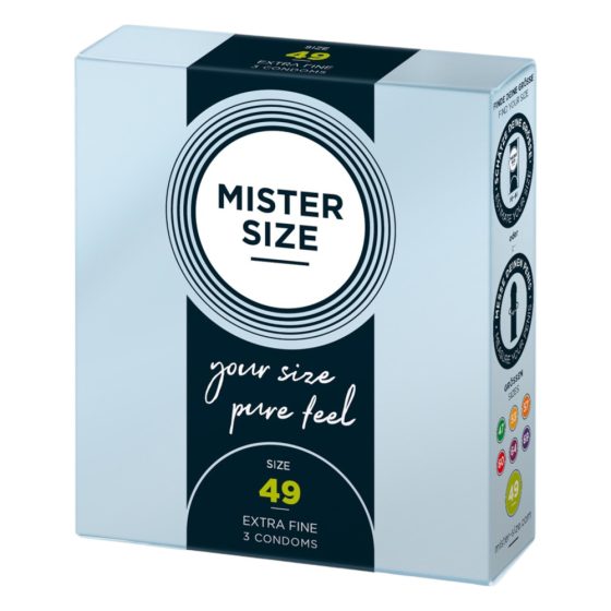 Mister Size dünnes Kondom - 49mm (3 Stück)