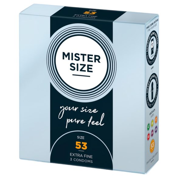 Mister Size dünnes Kondom - 53mm (3 Stk)