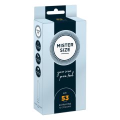 Mister Size dünnes Kondom - 53mm (10 Stk.)