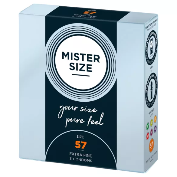 Mister Size dünnes Kondom - 57mm (3 Stk.)
