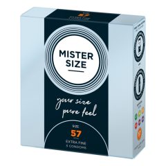 Mister Size dünnes Kondom - 57mm (3 Stück)