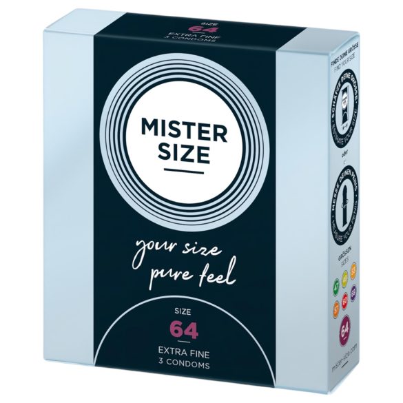 Mister Size dünnes Kondom - 64mm (3 Stk)