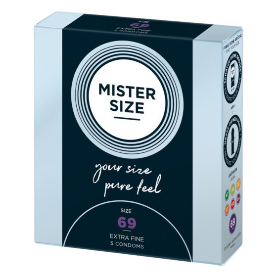 Mister Size dünnes Kondom - 69mm (3 Stück)