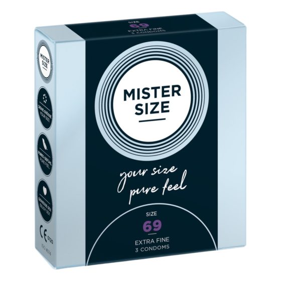 Mister Size dünnes Kondom - 69mm (3 Stück)