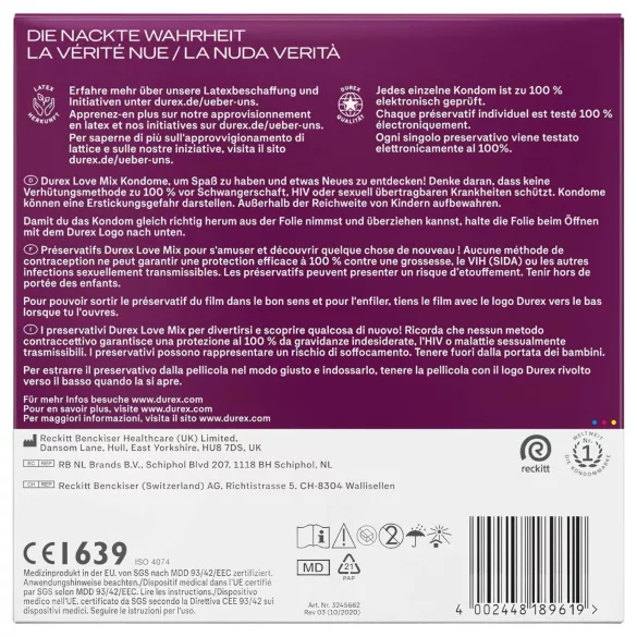 Durex Love Mix - Kondom-Set (40 Stk.)