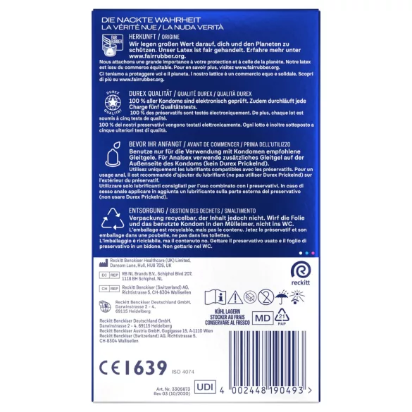 Durex Intense - Orgasmic Kondome (10 Stk.)