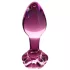Icicles Nr. 48 - floraler Glas-Analplug (Pink)
