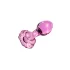 Icicles Nr. 48 - floraler Glas-Analplug (Pink)