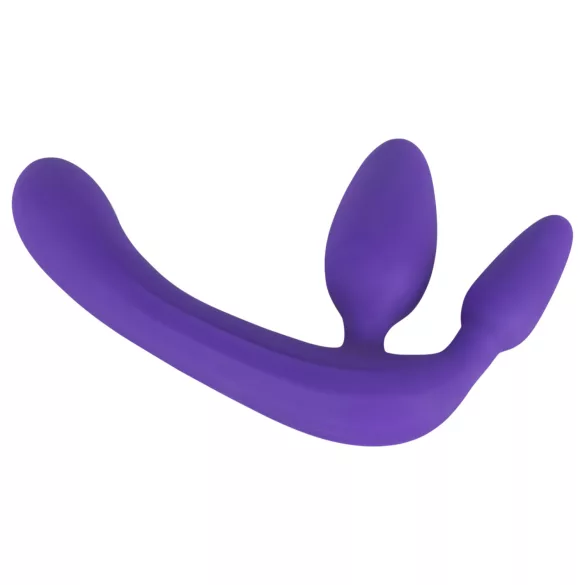 You2Toys - Triple, anlegbarer Dildo ohne Halteriemen (lila)