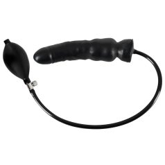 LATEX - Aufblasbarer Dildo (schwarz)