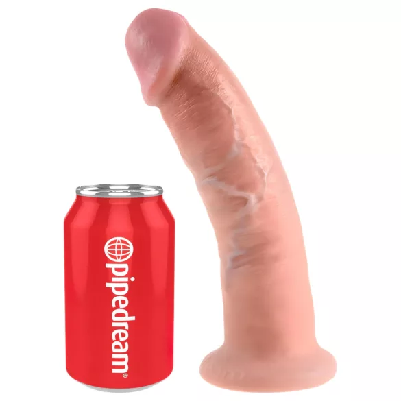 King Cock 9 - realistischer Dildo mit Saugnapf (23 cm) - natur