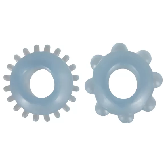 You2Toys - Penisring-Duo (transparent blau)