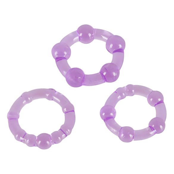 You2Toys - Sei Hart! Penisring Set - Lila (3er Pack)