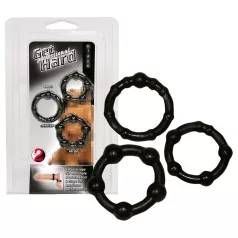 You2Toys - Sei hart! Penisring-Set - Schwarz (3 Stk)