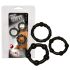 You2Toys - Sei stark! Penisring-Set - Schwarz (3 Stk.)