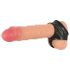 You2Toys - Latex Penis- und Hodencockring - Schwarz