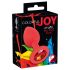 Farbenfroher JOY - Silikon Analplug klein (rot)