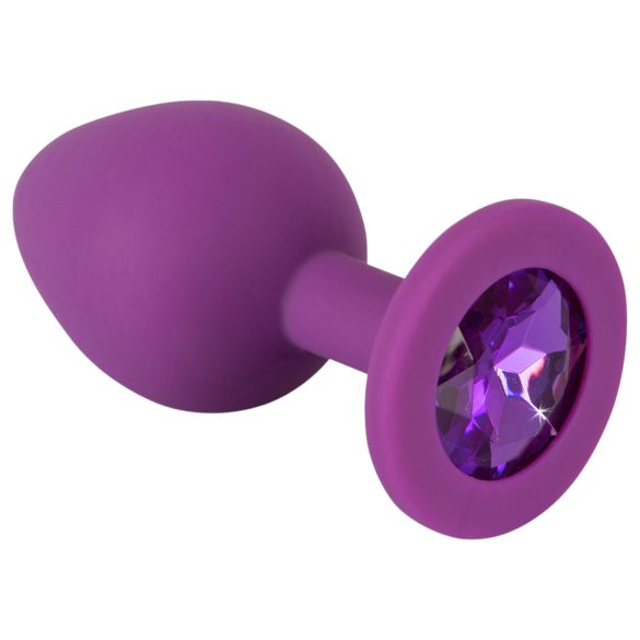 Bunter JOY - Silikon Analplug - Mittel (Lila)