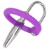 You2Toys - Penisplug - Silikon-Eichelring mit konischem Dilator (lila-silber)