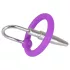 You2Toys - Penisplug - Silikon-Eichelring mit konischem Dilator (lila-silber)