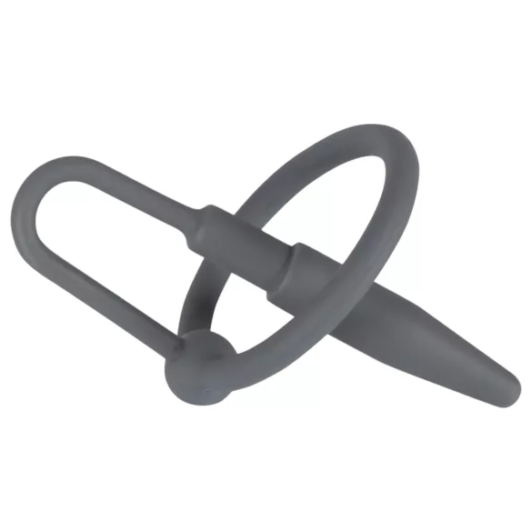 You2Toys - Penisplug - Silikon-Eichelring mit konischem Dilator (grau)