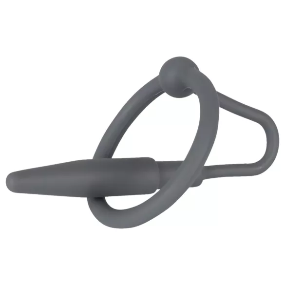 You2Toys - Penisplug - Silikon-Eichelring mit konischem Dilator (grau)