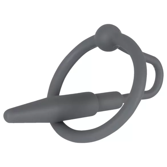 You2Toys - Penisplug - Silikon-Eichelring mit konischem Dilator (grau)