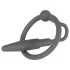 You2Toys - Penisplug - Silikon-Eichelring mit konischem Dilator (grau)