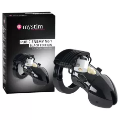 mystim Black Edition PUBIC ENEMY No 1 - Elektro Penis Käfig