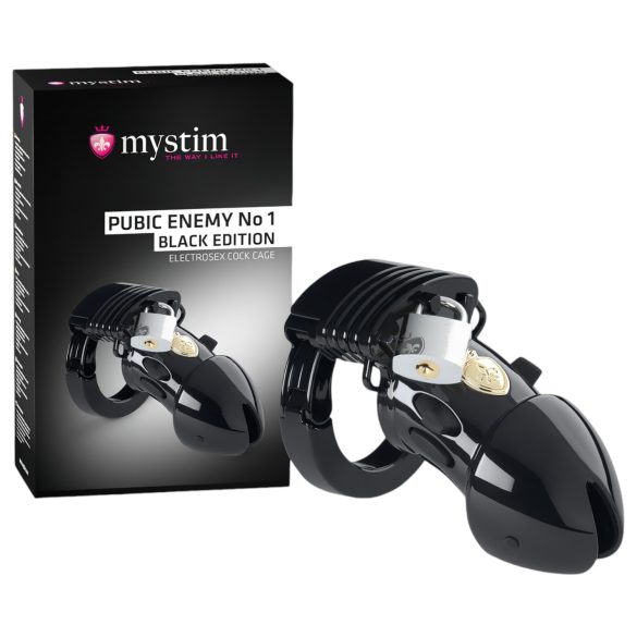 Mystim Black Edition PUBIC ENEMY No 1 - Elektro-Peniskäfig