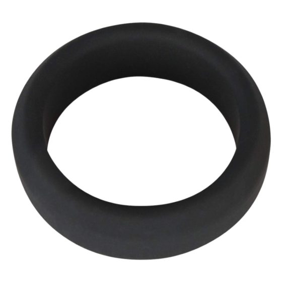 Black Velvet - dick Silikonring mit dicker Wand (3,8cm) - schwarz