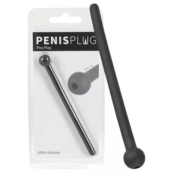 You2Toys - Dilator Piss Play - hohler Silikon-Dilator (schwarz)