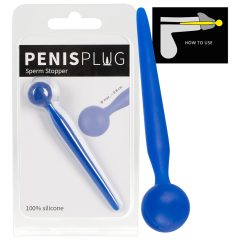   Dilator Sperm Stopper - Kugelförmiger Dilator-Dildo aus Silikon für die Harnröhre (blau)