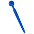 Dilator Sperma-Stopp - Kugel-Silikon-Harnröhren-Dilator (Blau)
