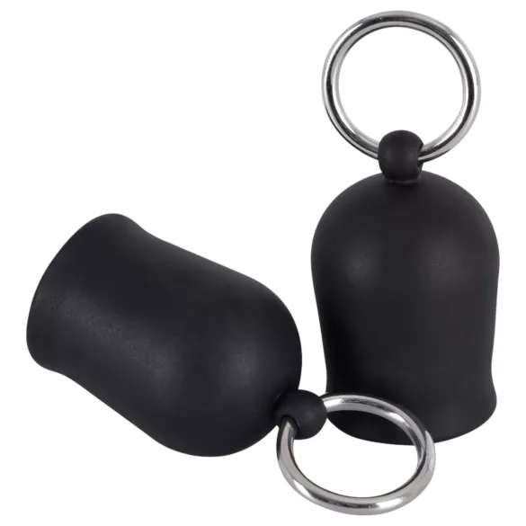 Black Velvet - Metallring Nippel-Sauger (schwarz)
