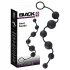 Black Velvets - Anal-Dildo mit 6 Perlen (schwarz)
