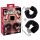 You2Toys - Flauschige Handschellen mit langer Kette - schwarz