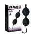 / Black Velvet gewellte Geisha-Kugel-Duo