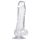 Kristallklarer Saugfuß-Dildo
