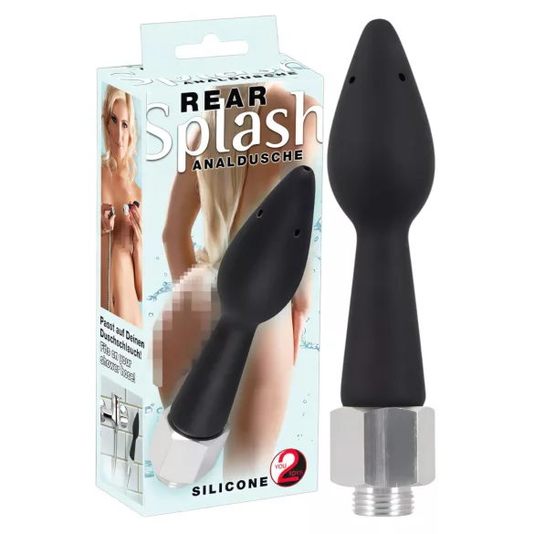 You2Toys - Rear Splash - konischer Silikonduschkopf (schwarz)