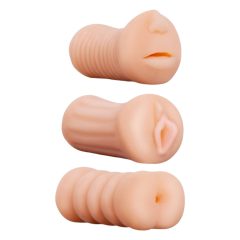 Taschenhockey-Set (3 Stück) - Saftige Vagina, Mund, Hintern