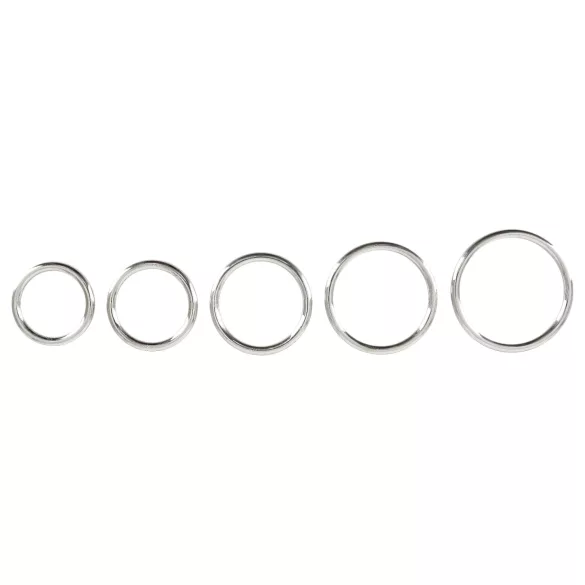 Bad Kitty - Metall Penisring Set (5-tlg)