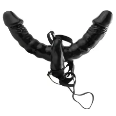 Aufladbarer Doppelvibrator (schwarz) - Fetish