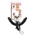 Anhängbarer Doppelvibrator (schwarz) - Fetisch